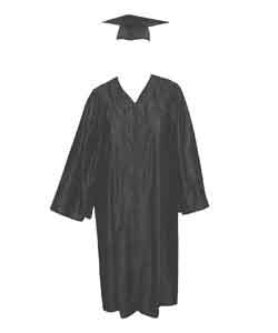 Black High School Gown
